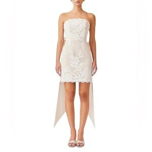 ELLIATT Florian Lace Mini Dress | Strapless, Size Small, $368